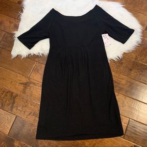 Rosie Pope Space Dye Dress Maternity Black L New